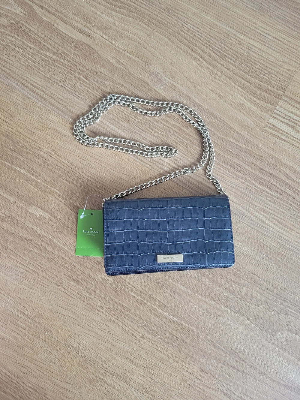 NWT kate spade Alexander Ave Exotic Isabeli Black Crossbody Bag